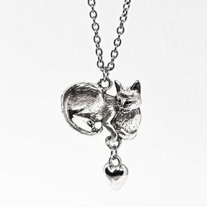 Silver Cat Necklace